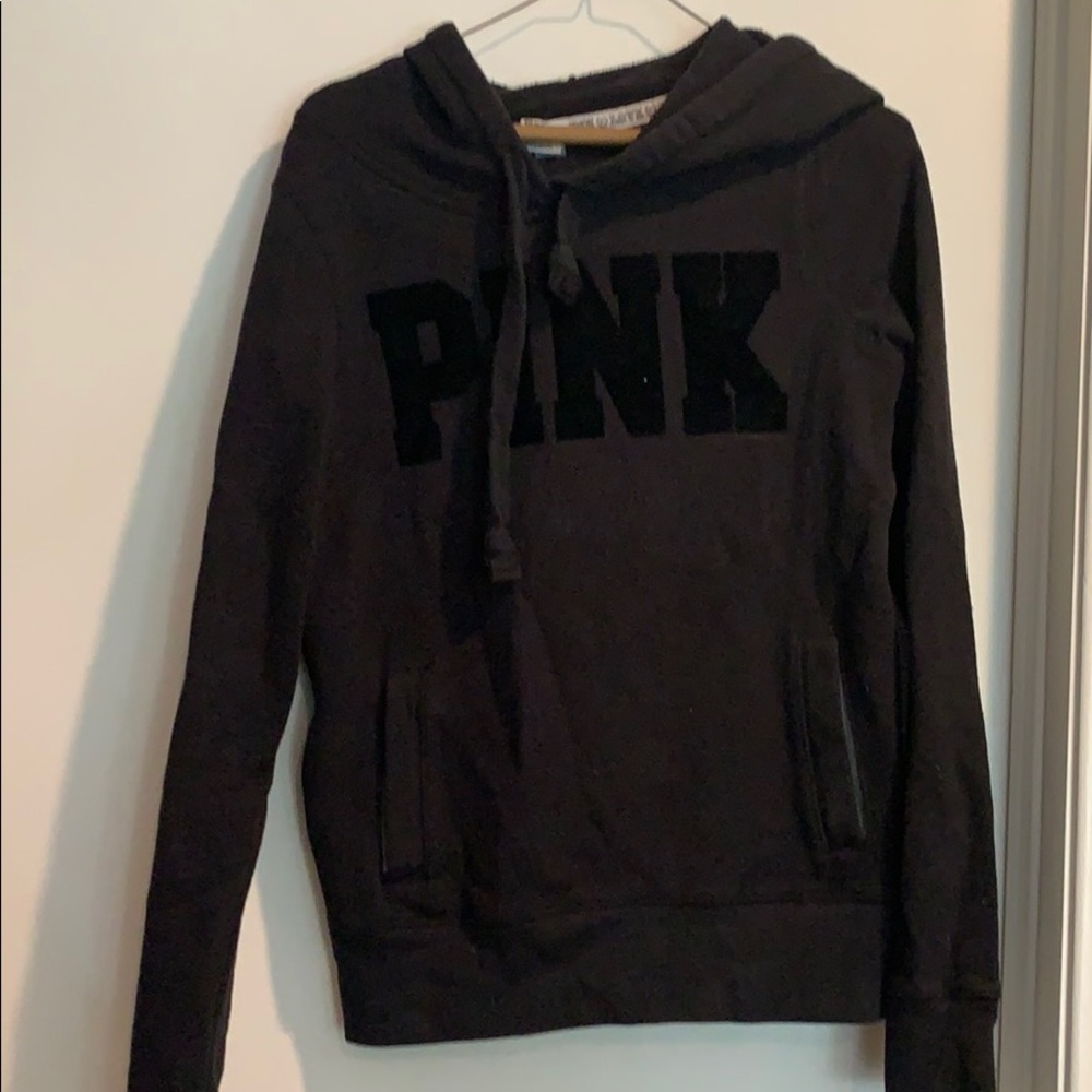 Black on black Victoria’s Secret hoodie